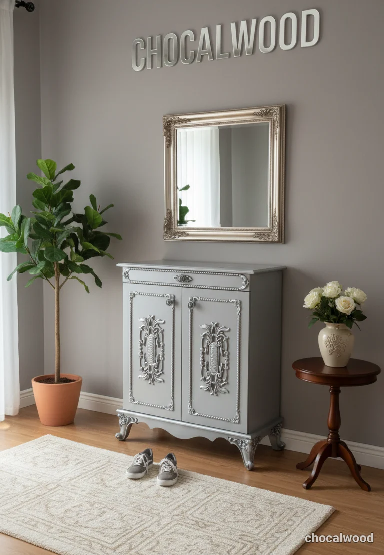 خرید جاکفشی زیبا و شیک ست تمام چوب چوکال