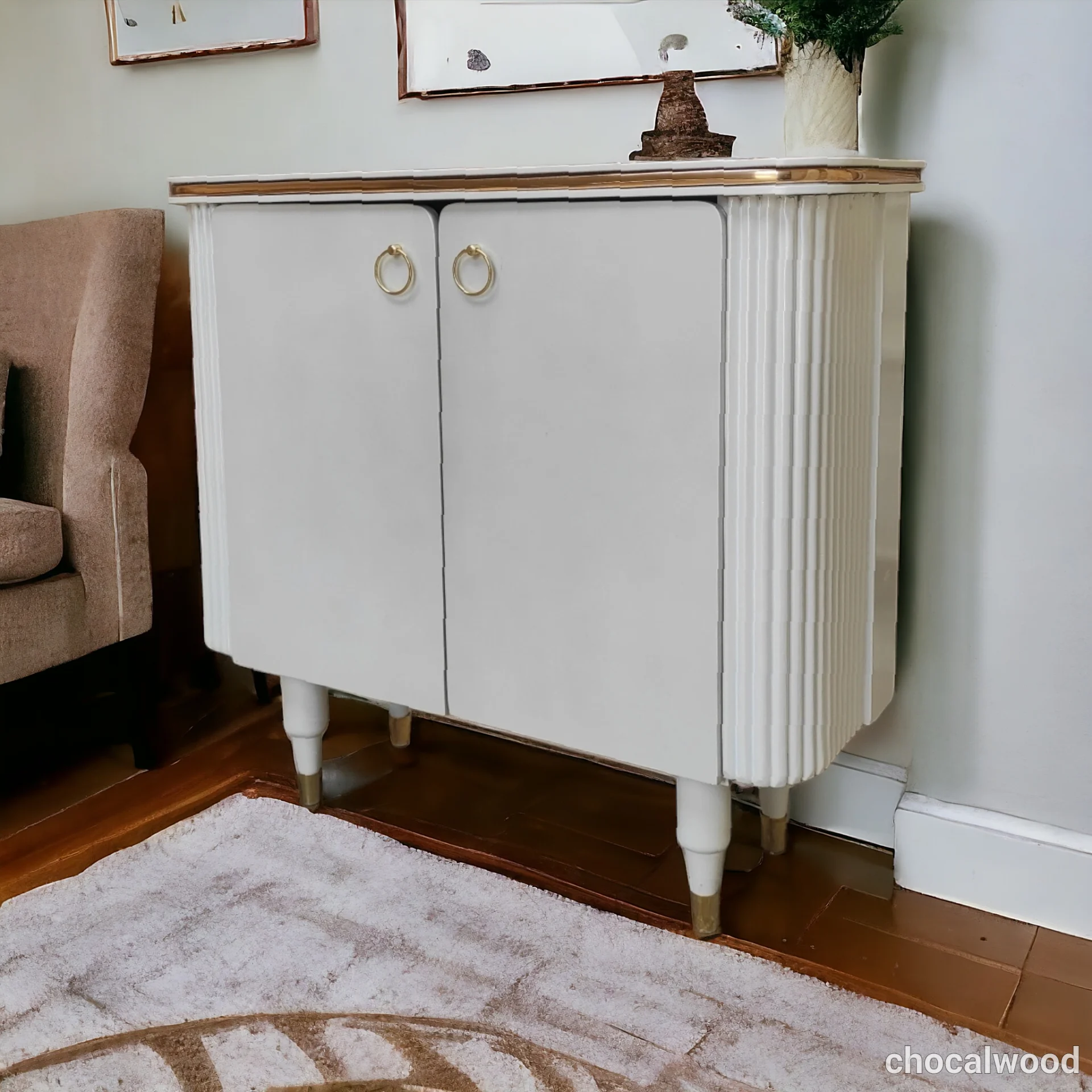 خرید جاکفشی زیبا و ست جهیزیه چوکال وود