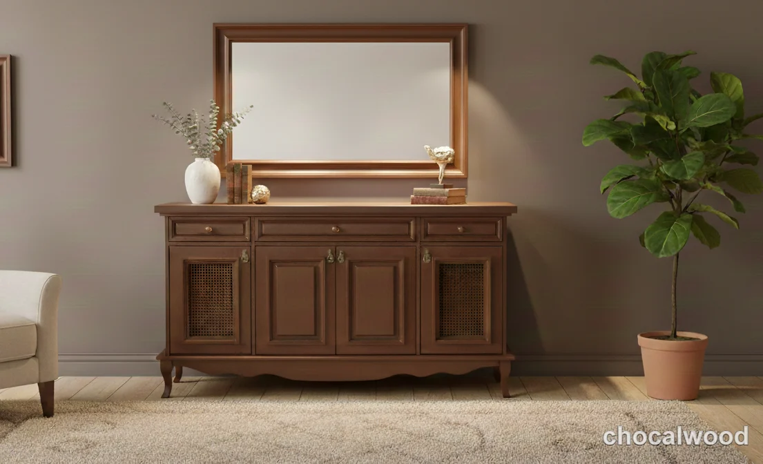 آیینه کنسول مدل سورنا - چوکال وود