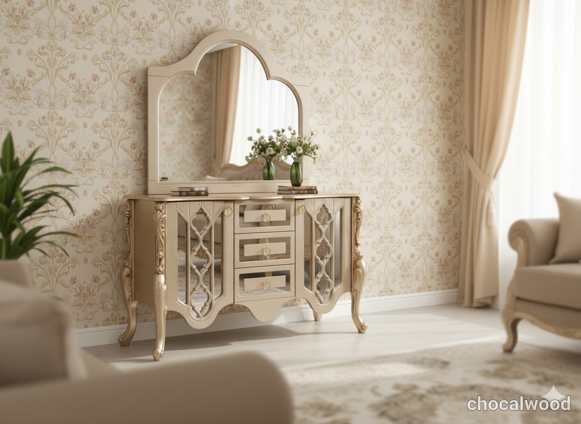 آیینه کنسول مدل فرانسوی