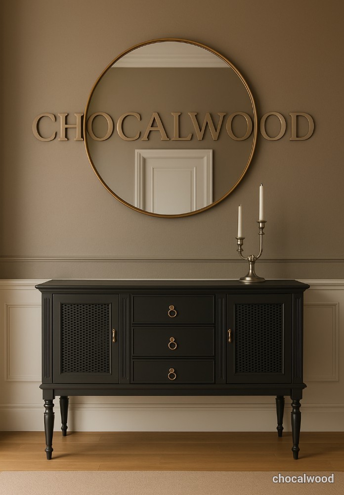 خرید آیینه کنسول حصیری قیمت مناسب و کیفیت بالای چوکال