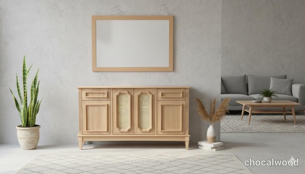 آیینه کنسول و میز تلوزیون روژان - چوکال