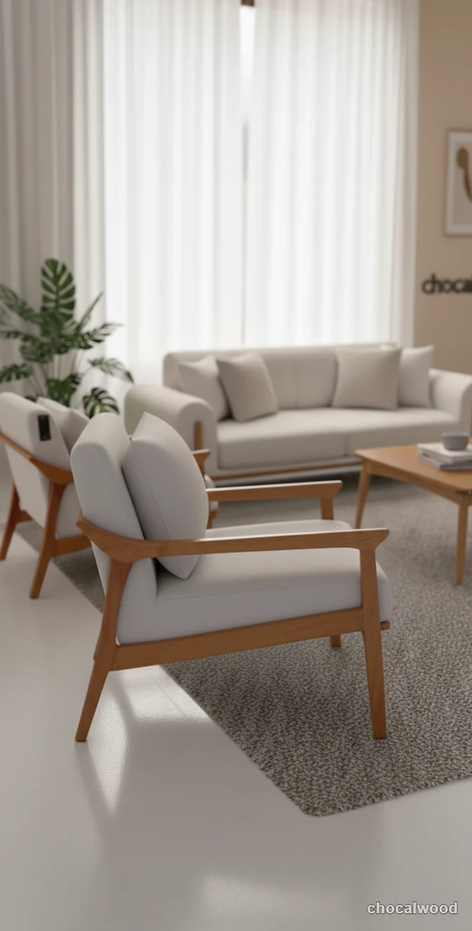 مبل راحتی الماس - چوکال وود - تصویر 9