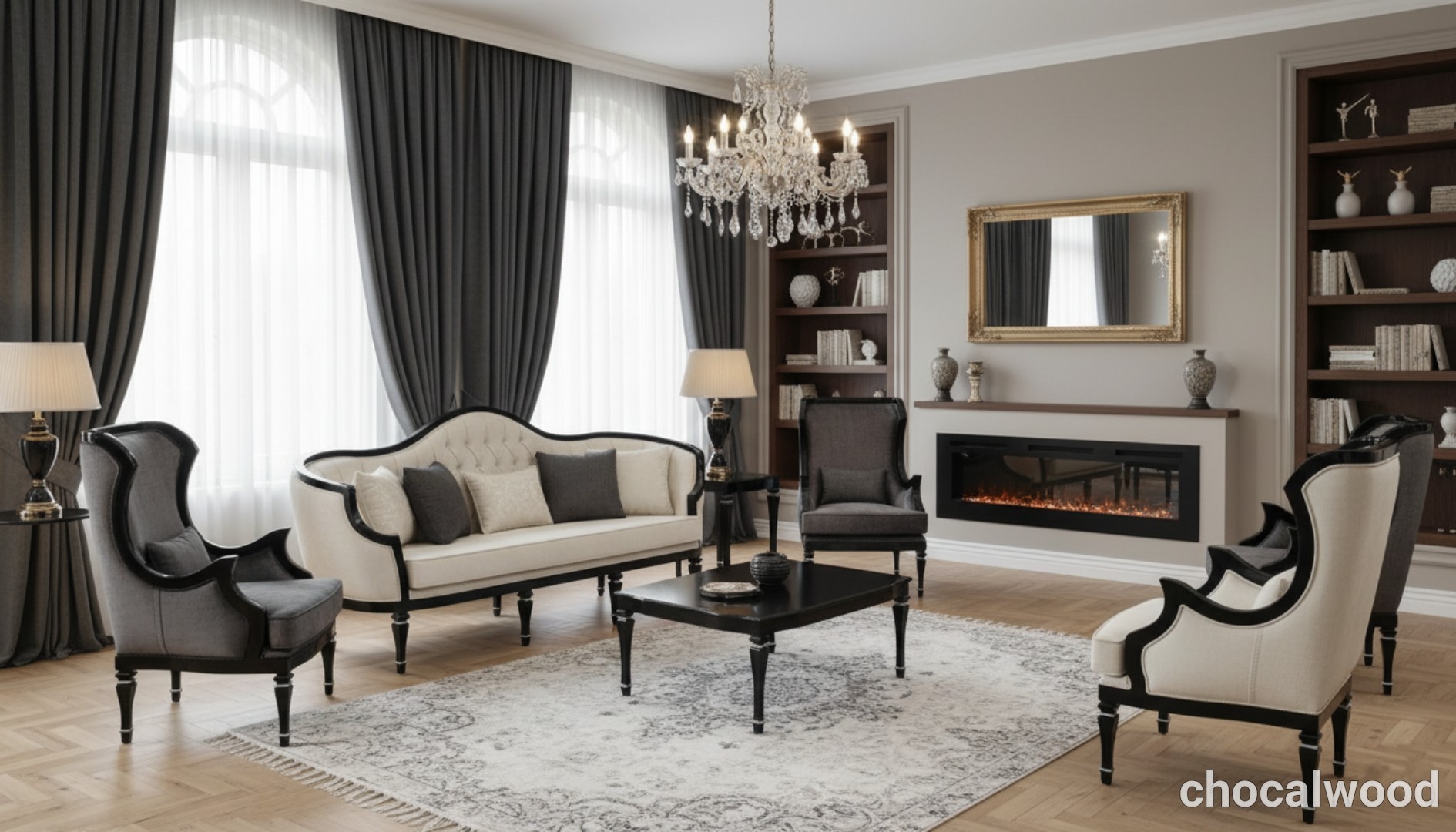 مبل استیل چوکال وود - مبلمان استیل مدرن