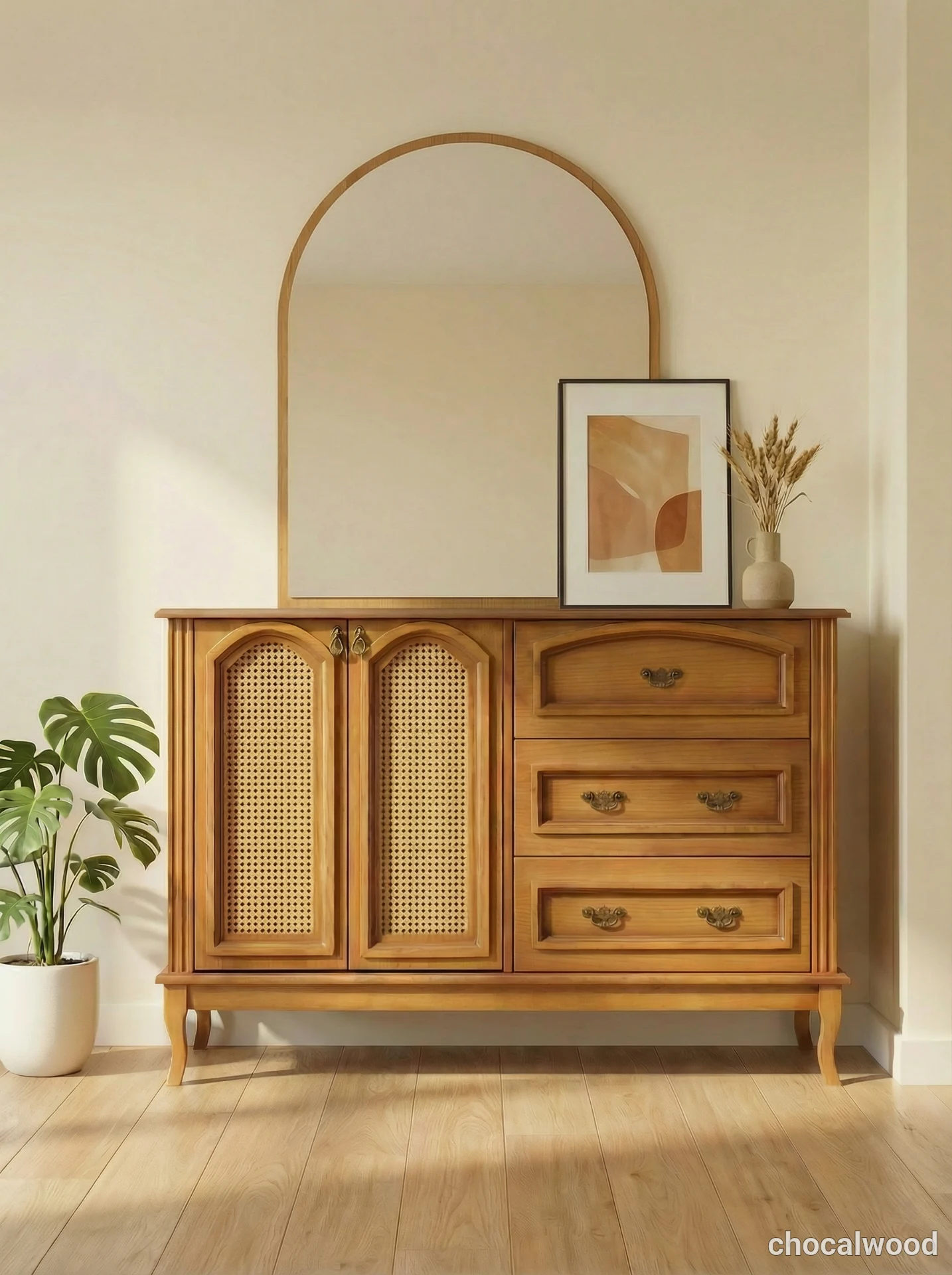 خرید میز تلویزیون تمام چوب خرید جهیزیه کامل چوکال - تصویر 6